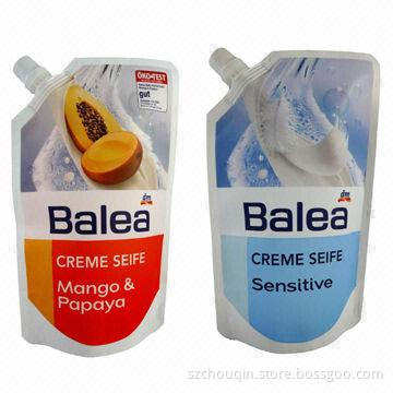 Aluminum Foil Spout Pouches for Juice, Milk, Yoghourt, Stand Up and Light Proof, Various Size, Shape